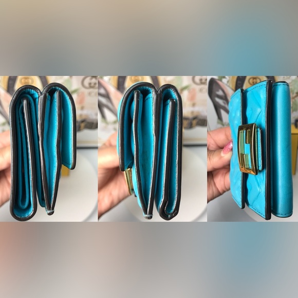 FENDI Baguette Micro Trifold Wallet 😍💙 - Picture 14 of 17